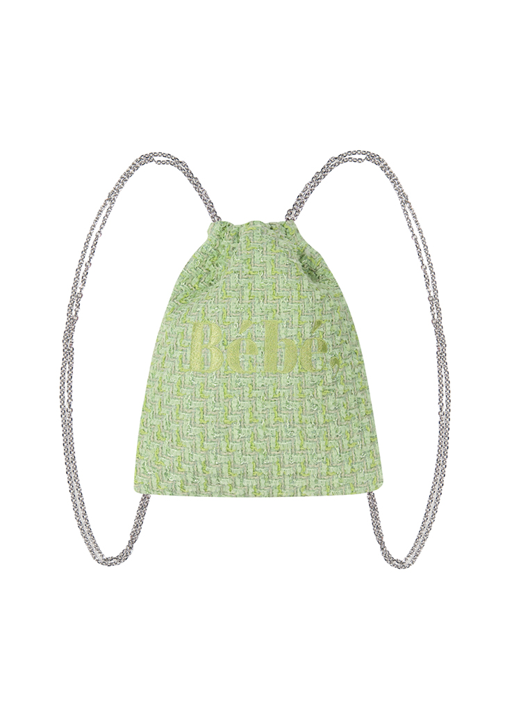 Bebe Tweed Chainバックパック(GREEN) | レディースファッション通販