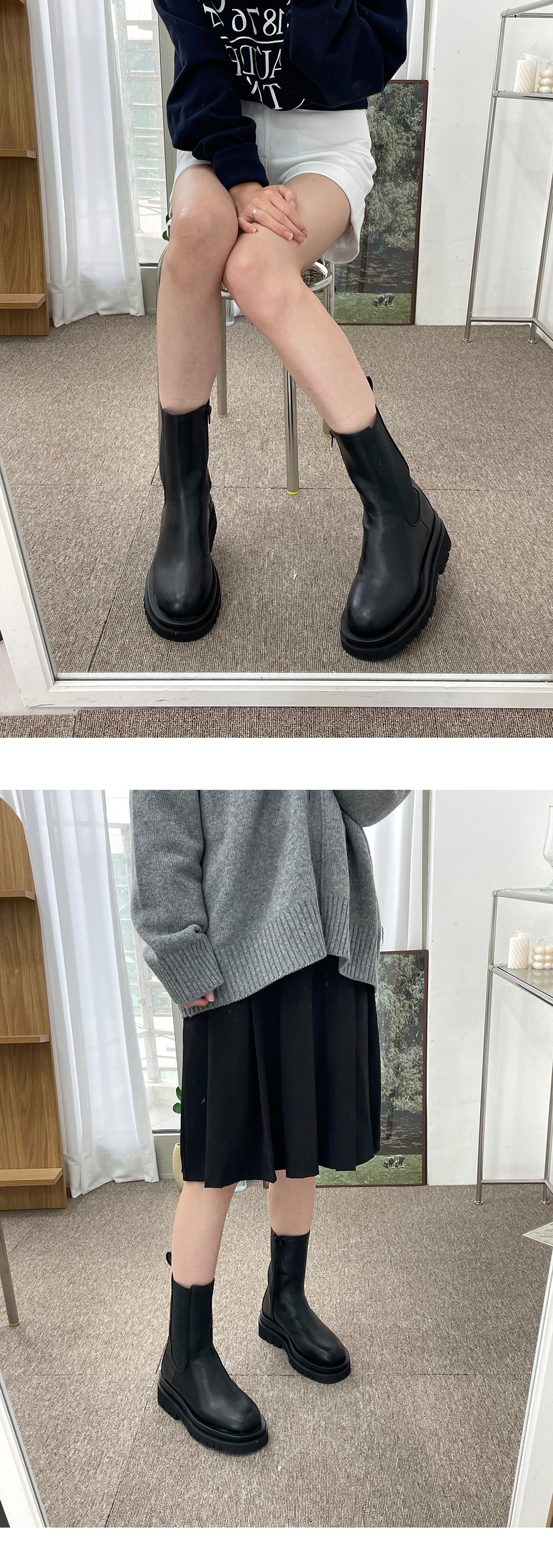 レザー調サイドゴアブーツ | 詳細画像5