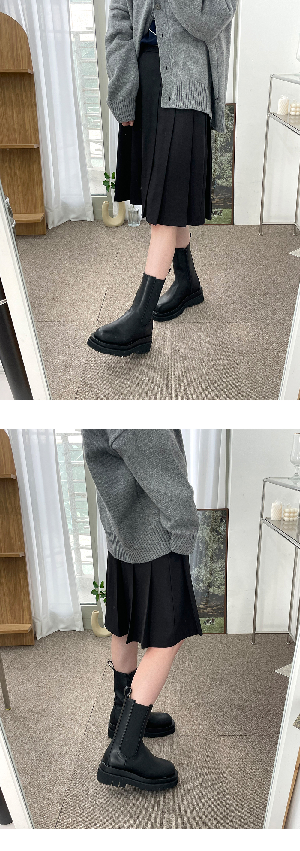 レザー調サイドゴアブーツ | 詳細画像6