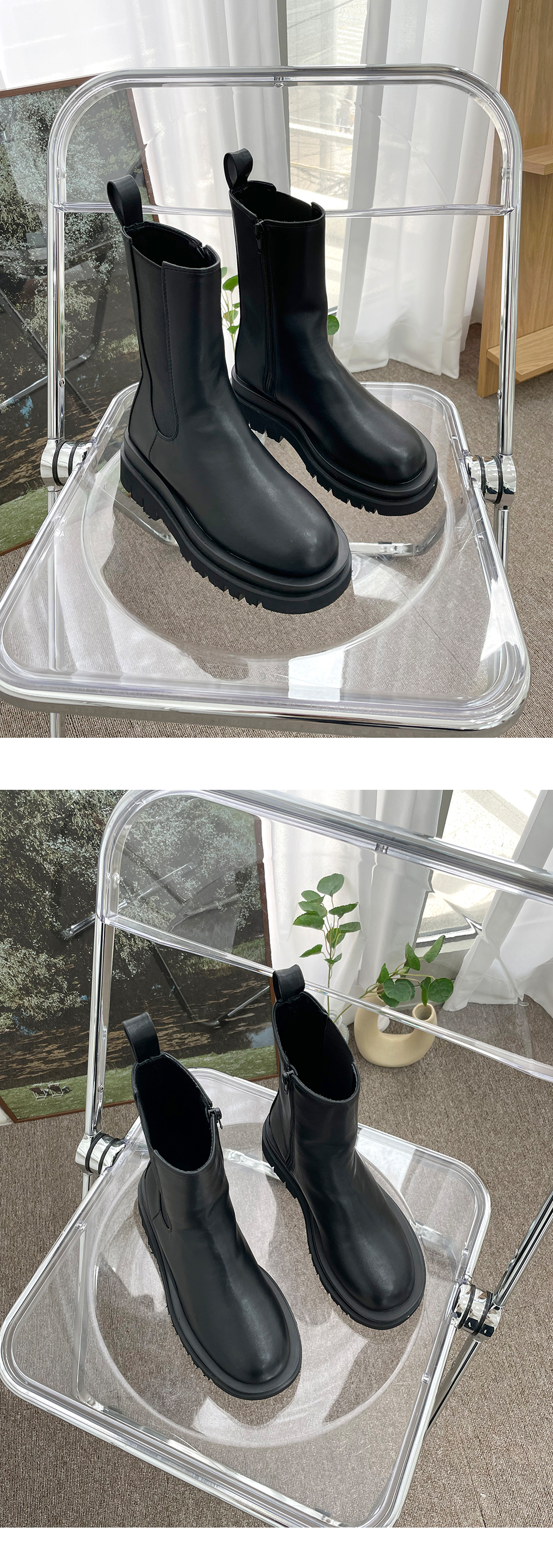 レザー調サイドゴアブーツ | 詳細画像7