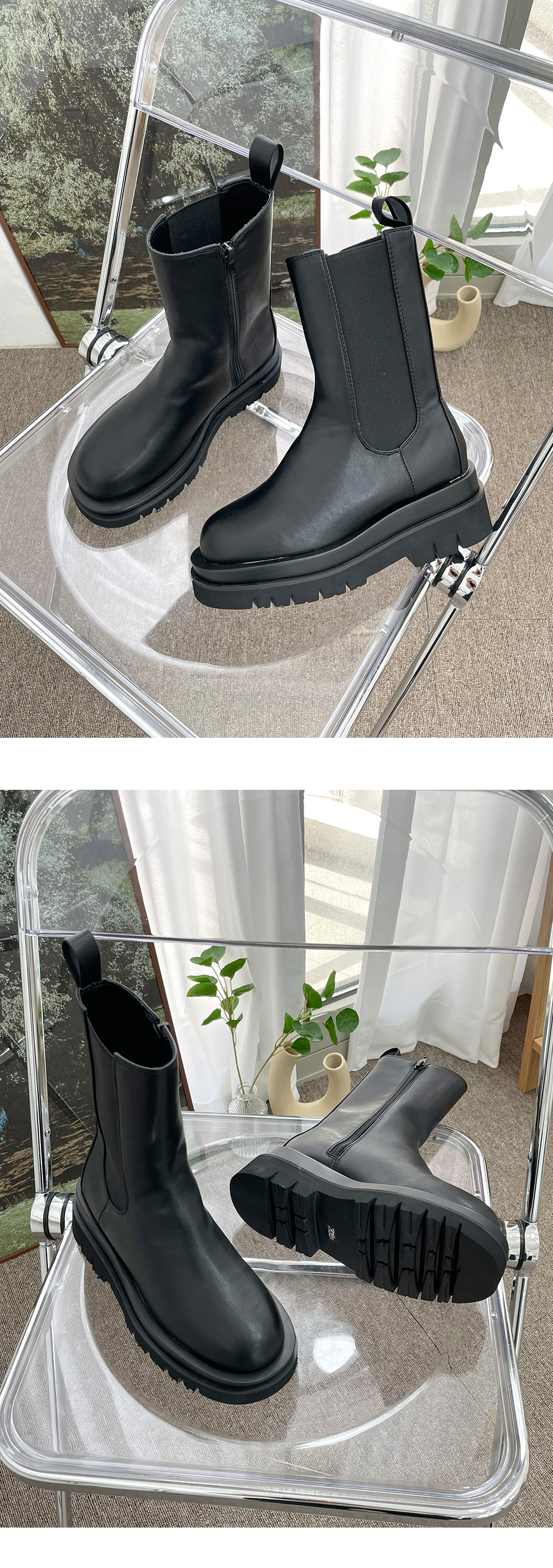 レザー調サイドゴアブーツ | 詳細画像8