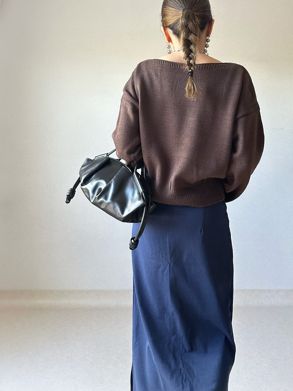 ボートネックシンプルニット | 詳細画像20