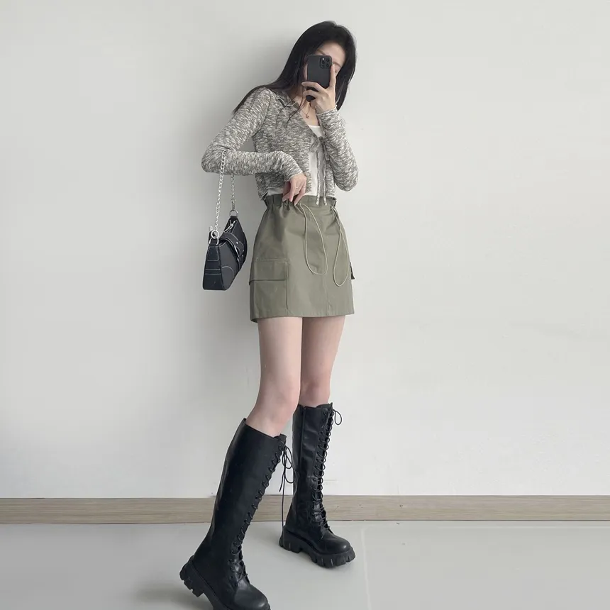 カラーネックリボンボカシカーディガン | lilisense | 詳細画像16