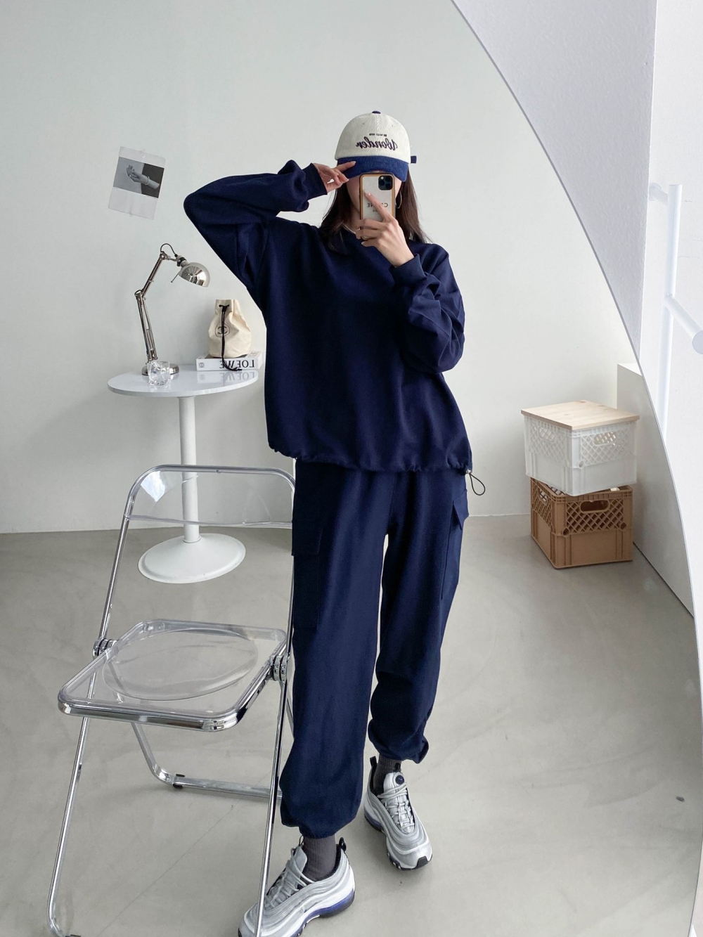 ドローコードスウェット&ジョガーカーゴパンツSET | 詳細画像2