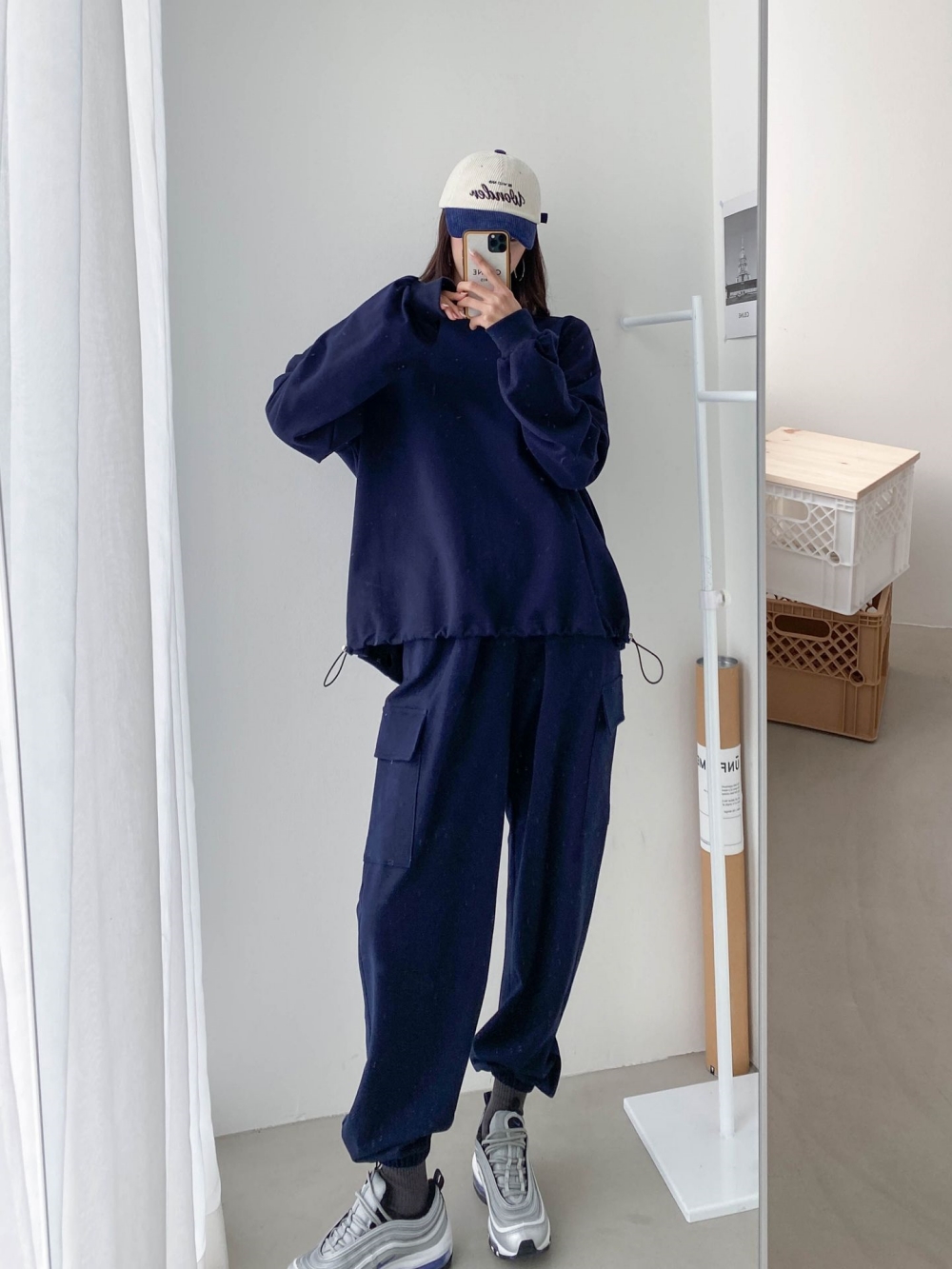 ドローコードスウェット&ジョガーカーゴパンツSET | 詳細画像8