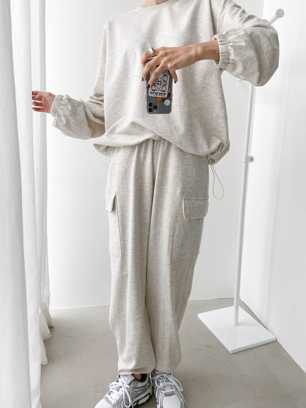 ドローコードスウェット&ジョガーカーゴパンツSET | 詳細画像28