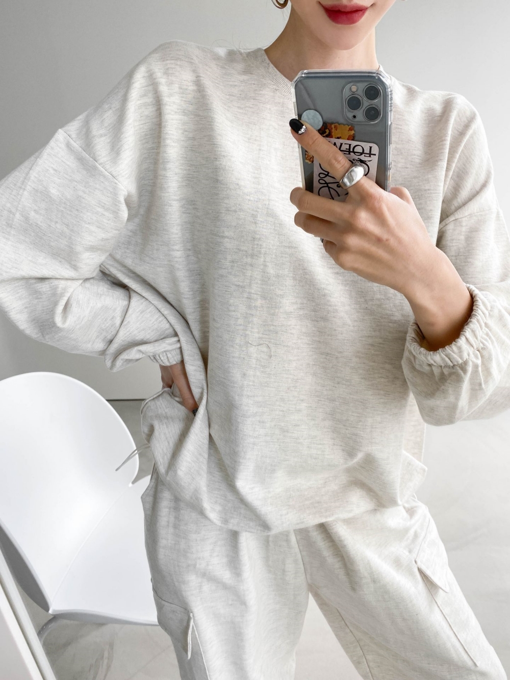 ドローコードスウェット&ジョガーカーゴパンツSET | 詳細画像29