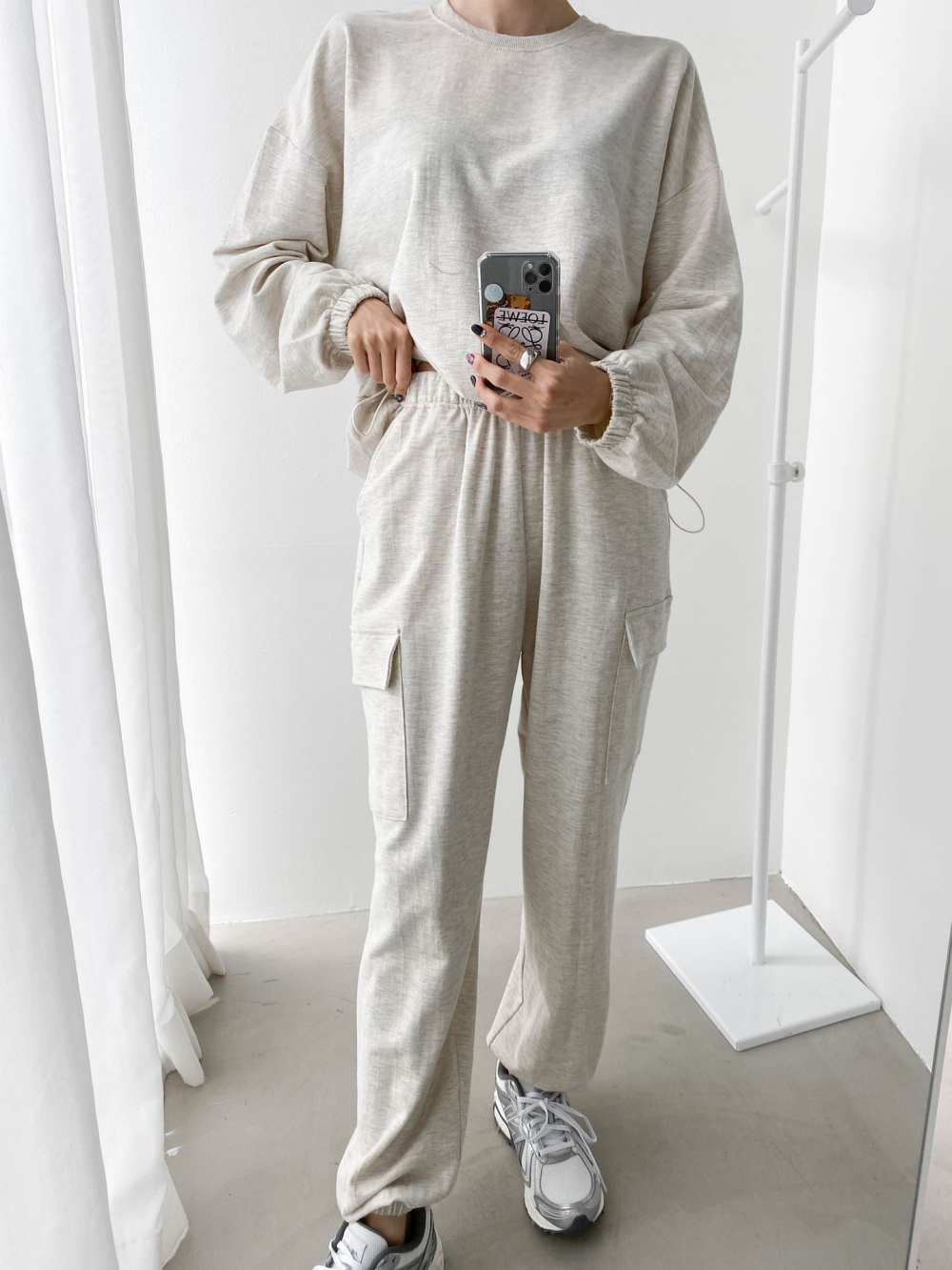 ドローコードスウェット&ジョガーカーゴパンツSET | 詳細画像42