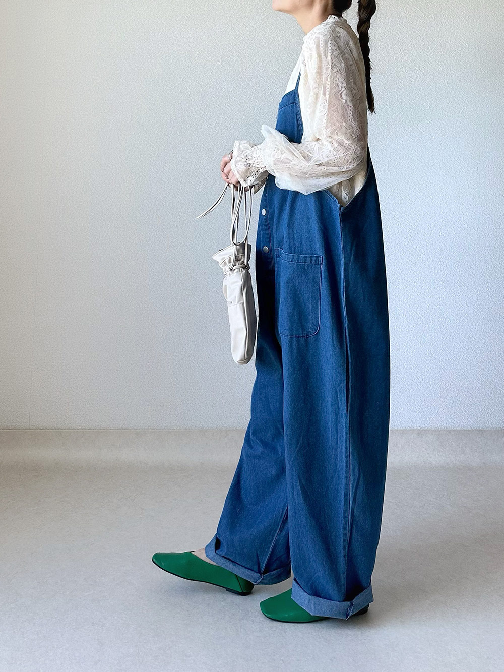 フロントボタンデニムサロペットパンツ | 詳細画像20