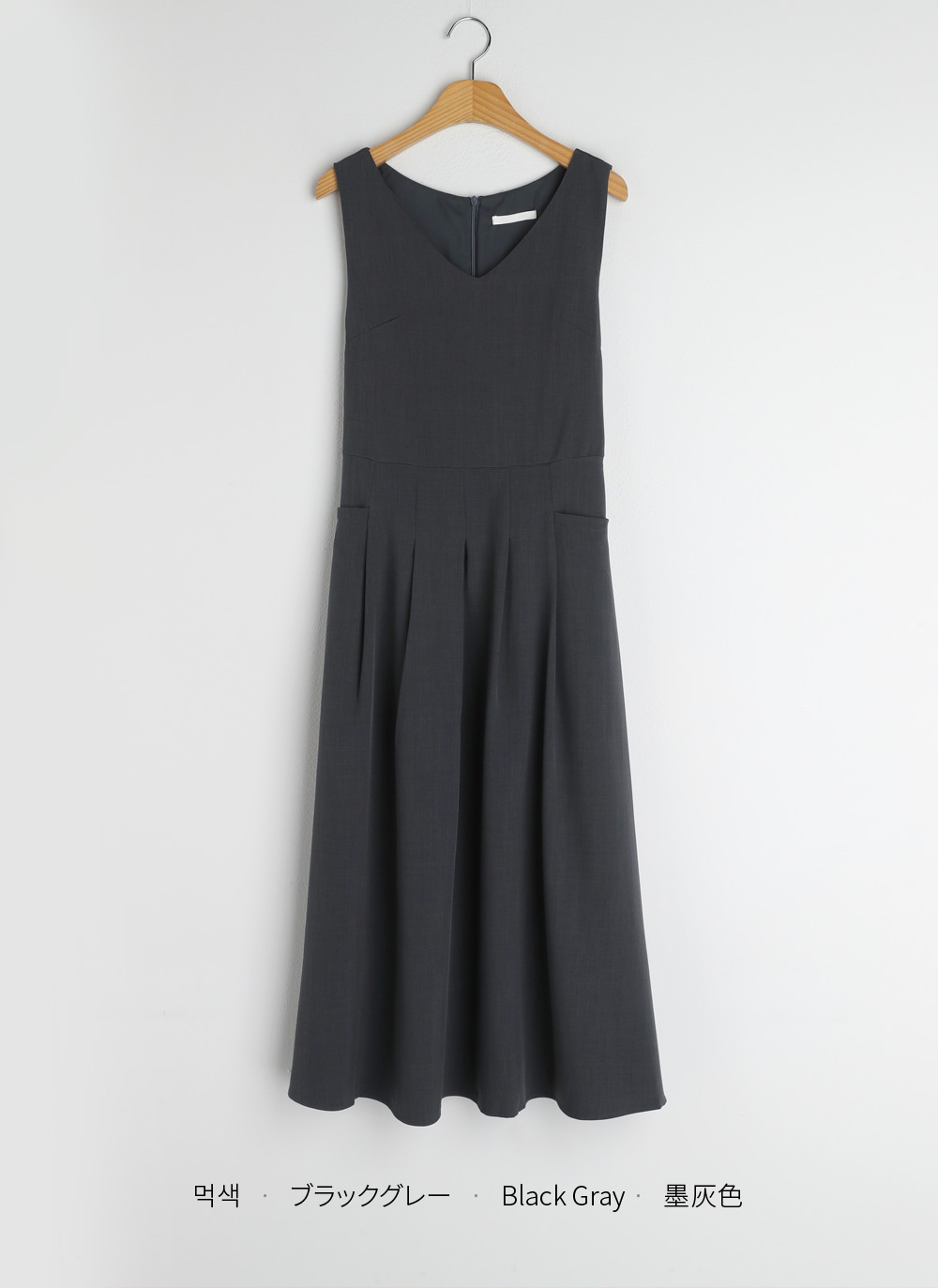 Vネックタックノースリワンピース | DHOLIC | 詳細画像18