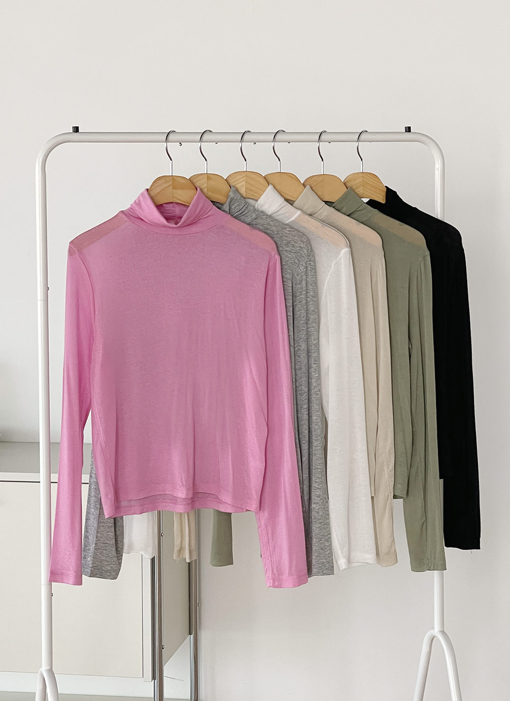 テンセル混ハイネックTシャツ | DHOLIC | 詳細画像4