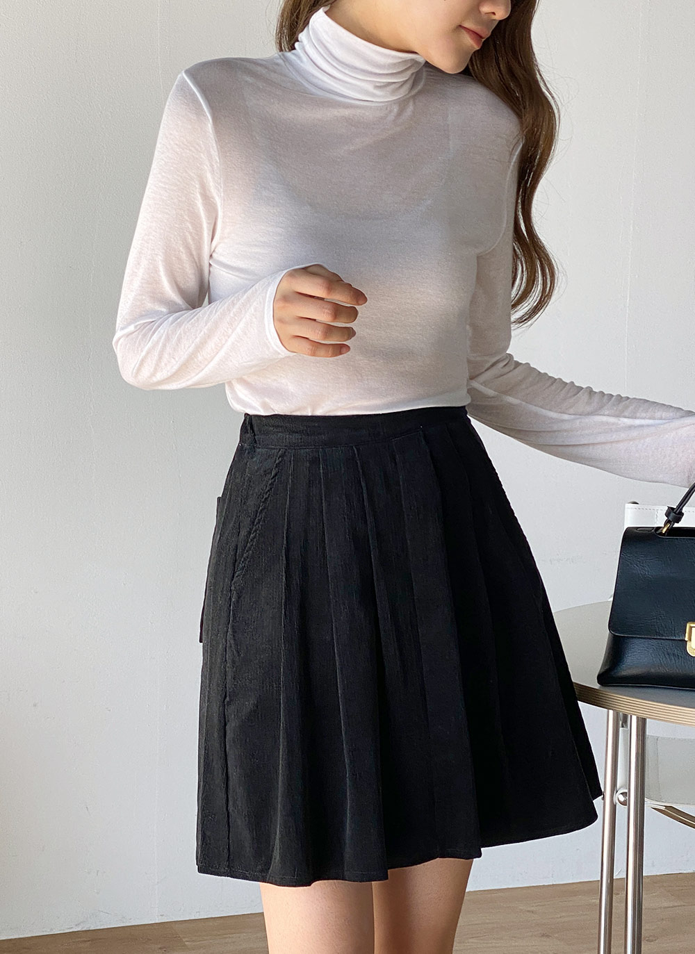 テンセル混ハイネックTシャツ | DHOLIC | 詳細画像6