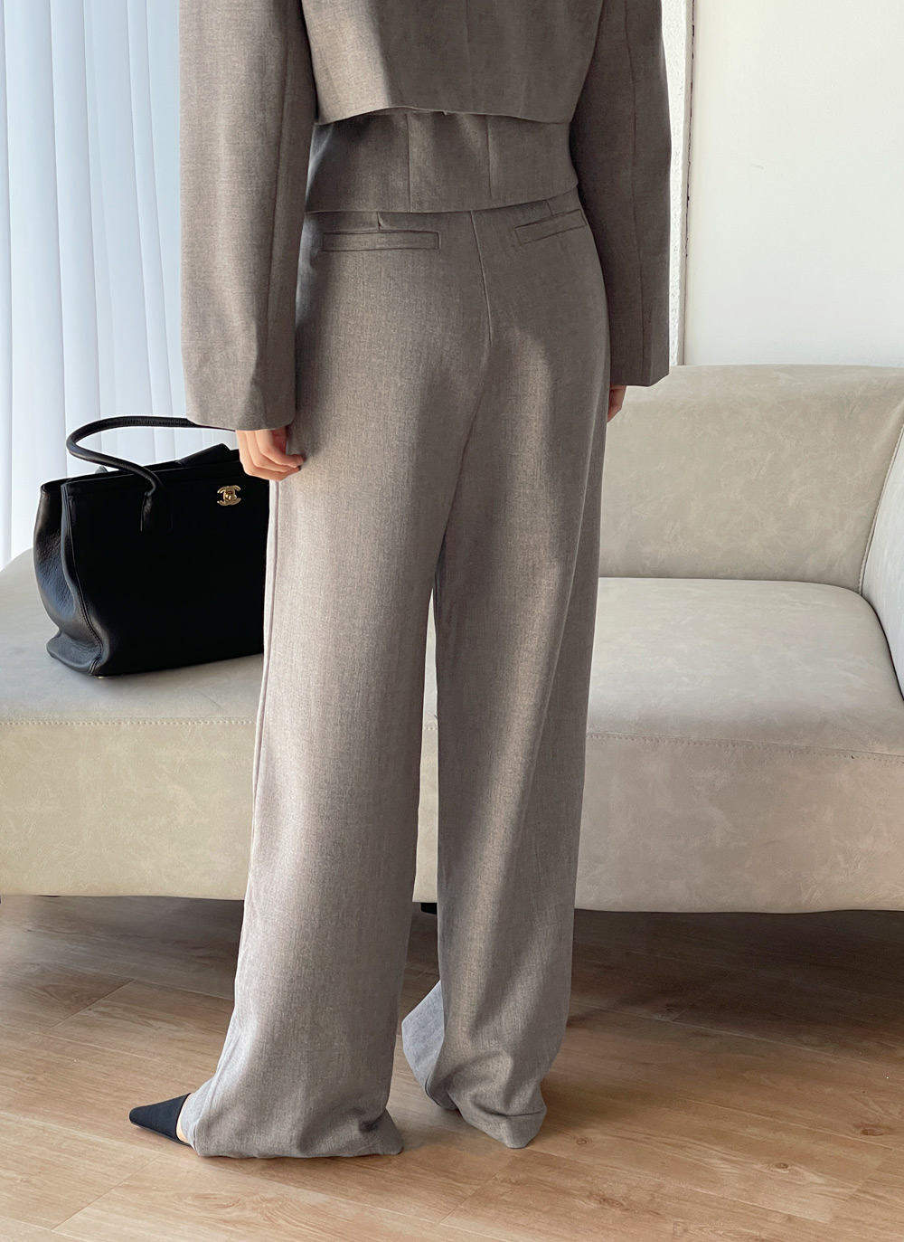 Vネックベスト&オープンジャケット&ベルト付スラックス3SET | DHOLIC | 詳細画像17