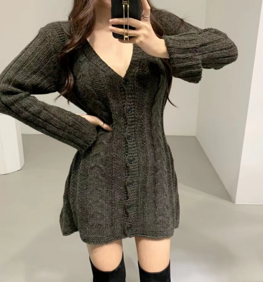 ケーブルニットボタンワンピース | 詳細画像18