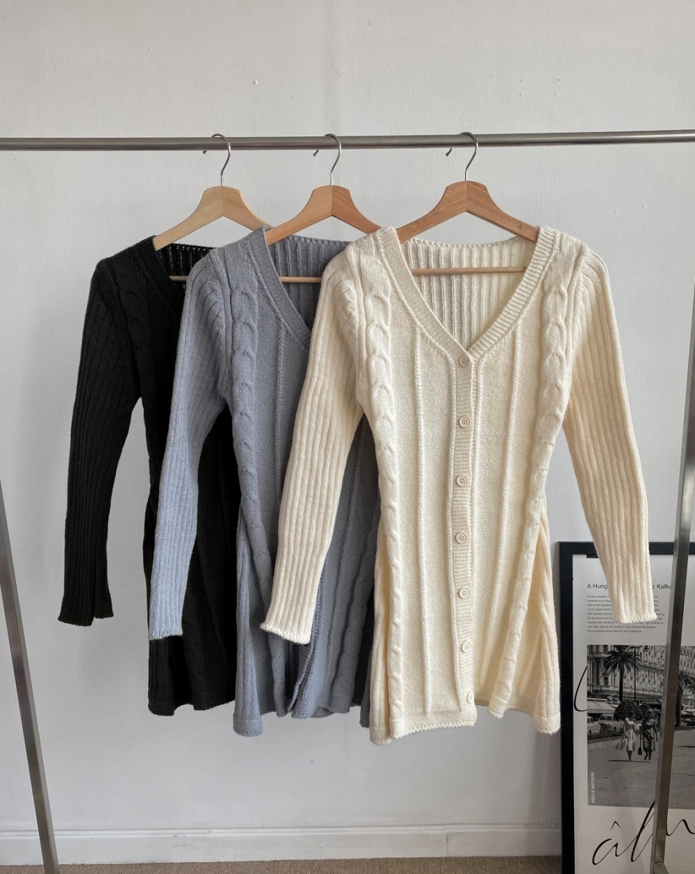 ケーブルニットボタンワンピース | 詳細画像19