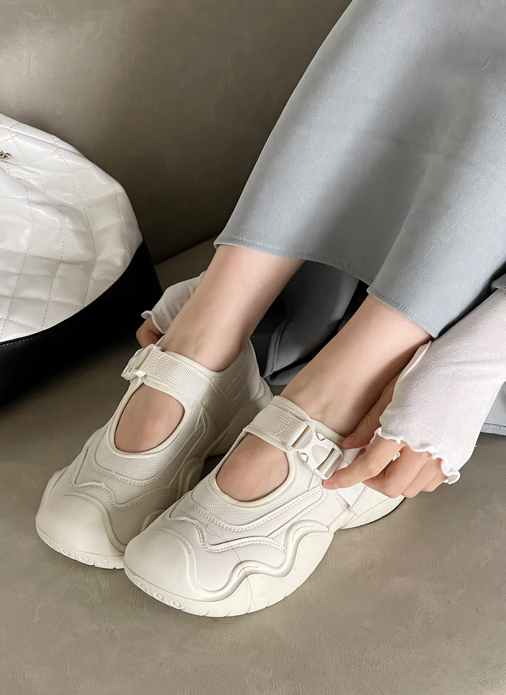 ベルト配色スニーカー | DHOLIC | 詳細画像3