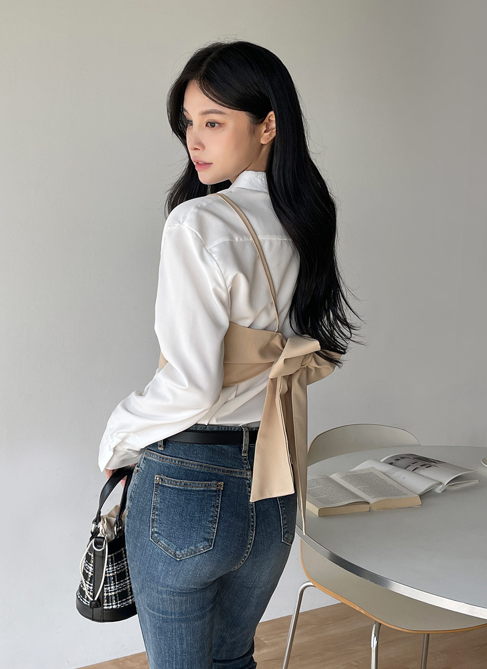 2WAYツイード巾着バッグ | DHOLIC | 詳細画像9