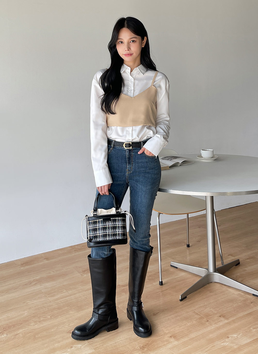 2WAYツイード巾着バッグ | DHOLIC | 詳細画像10