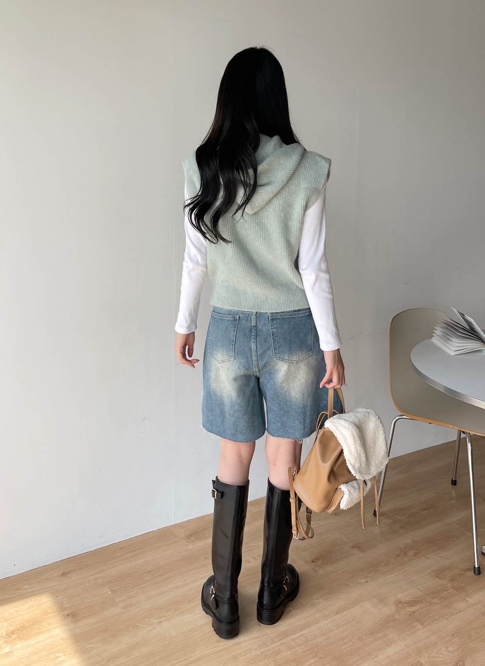 カットオフハーフデニムパンツ | DHOLIC | 詳細画像13