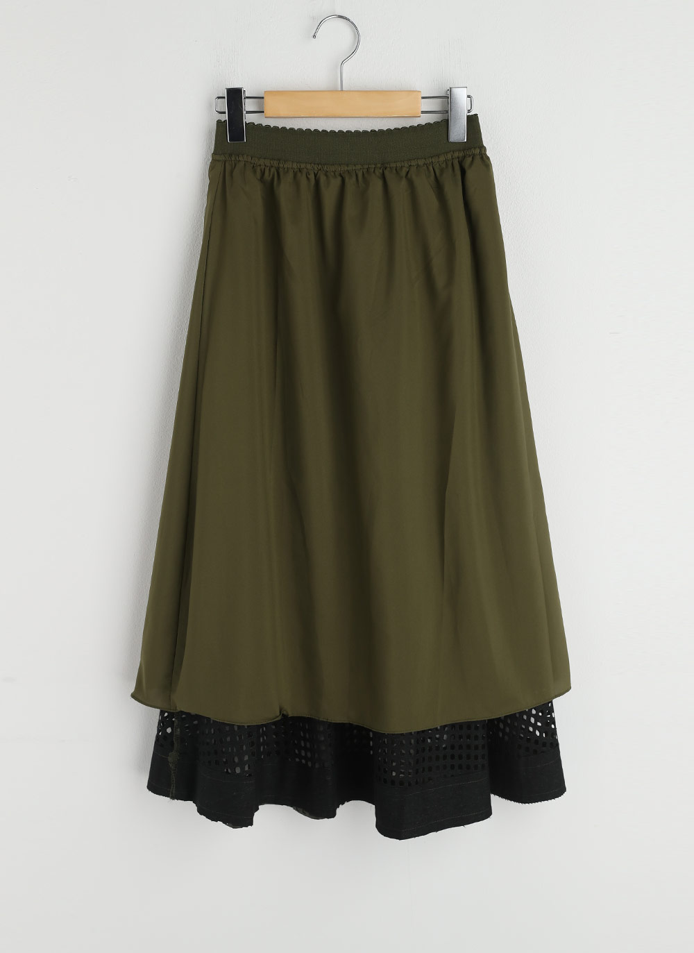 レザー調パンチングフレアスカート | DHOLIC | 詳細画像26