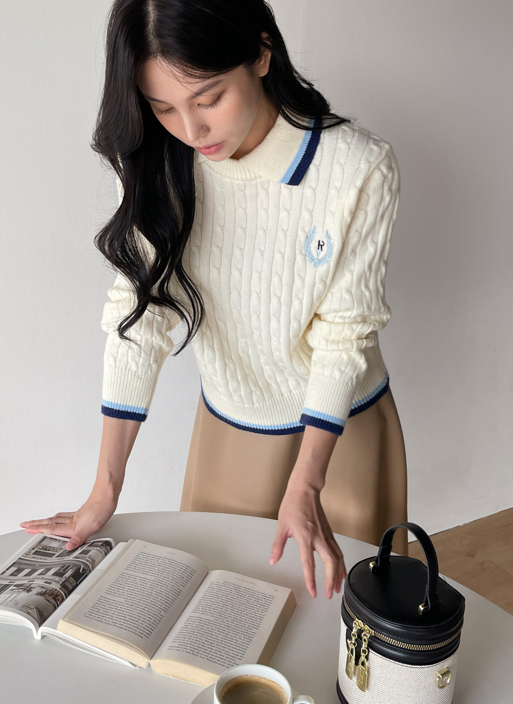 バックゴムレザー調フレアスカート | DHOLIC | 詳細画像7