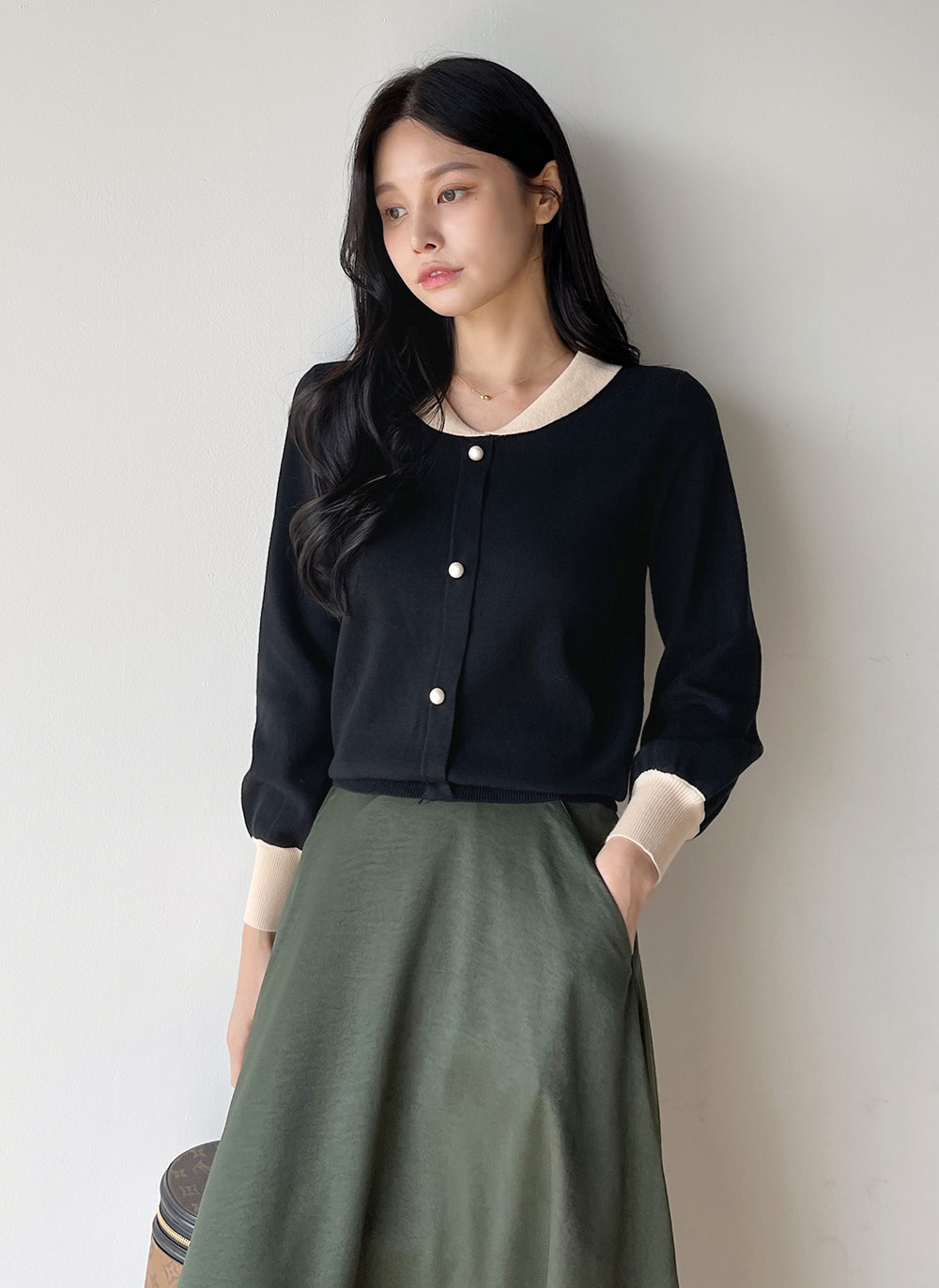 サテンフレアマキシイージースカート | DHOLIC | 詳細画像12