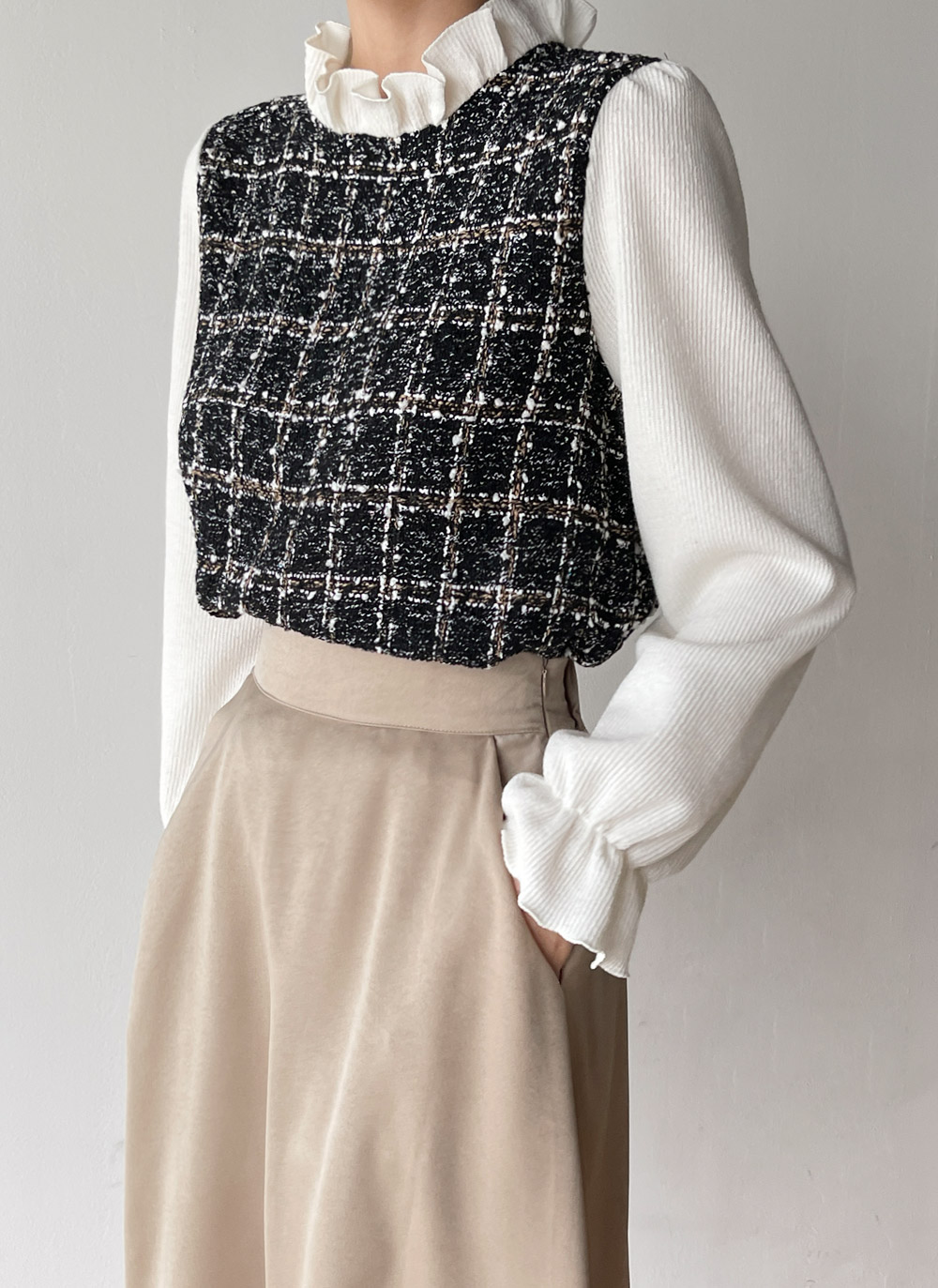 サテンフレアマキシイージースカート | DHOLIC | 詳細画像16