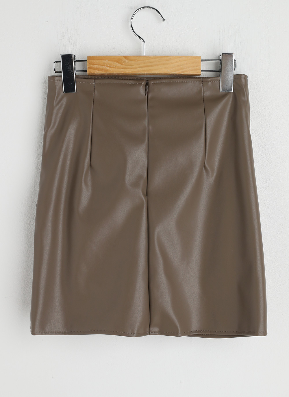 パンツ裏地レザー調ギャザーミニスカート | DHOLIC | 詳細画像21