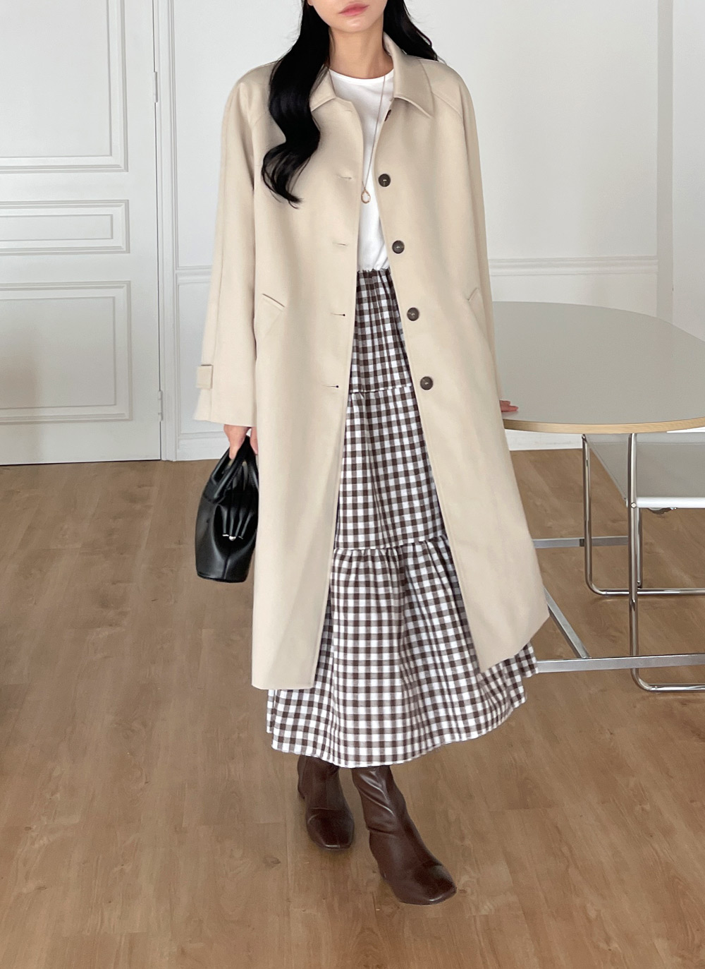 ラグランロングシングルトレンチコート | DHOLIC | 詳細画像4