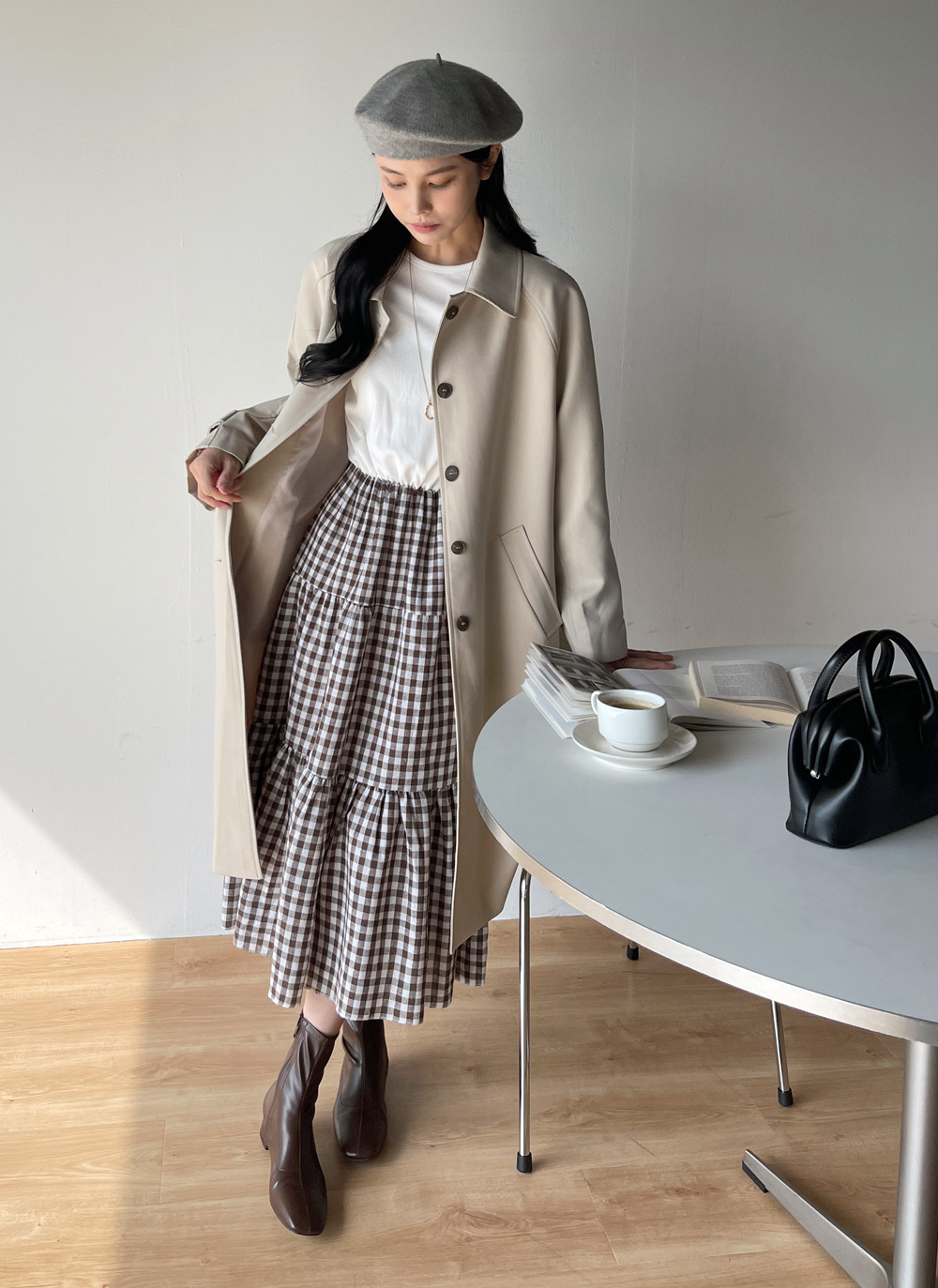 ラグランロングシングルトレンチコート | DHOLIC | 詳細画像6