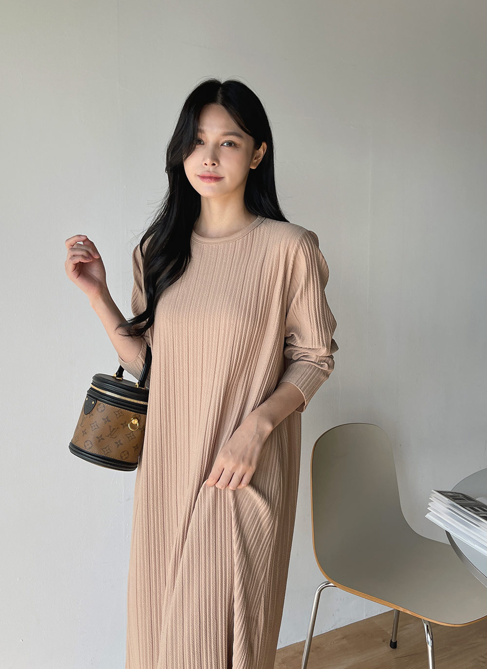 プリーツリンクルラウンドワンピース | DHOLIC | 詳細画像7