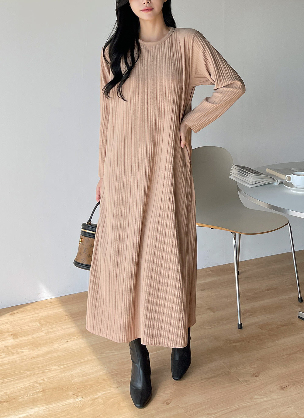 プリーツリンクルラウンドワンピース | DHOLIC | 詳細画像8