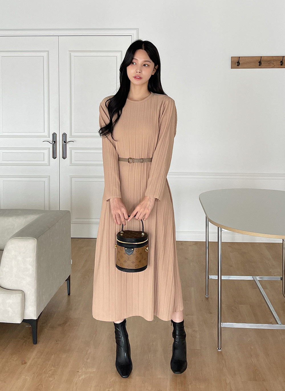 プリーツリンクルラウンドワンピース | DHOLIC | 詳細画像11