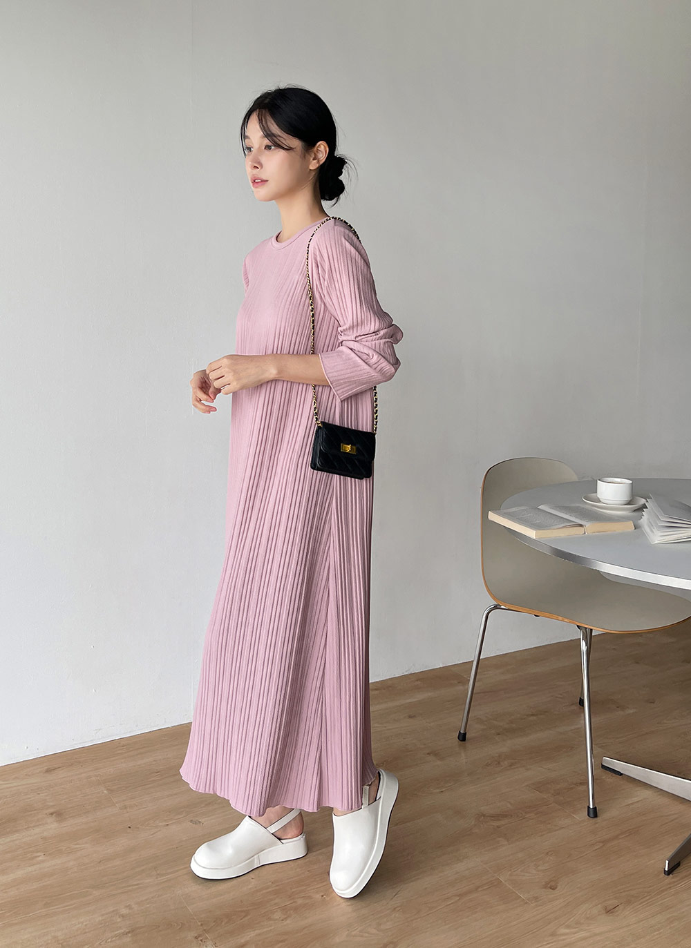 プリーツリンクルラウンドワンピース | DHOLIC | 詳細画像14