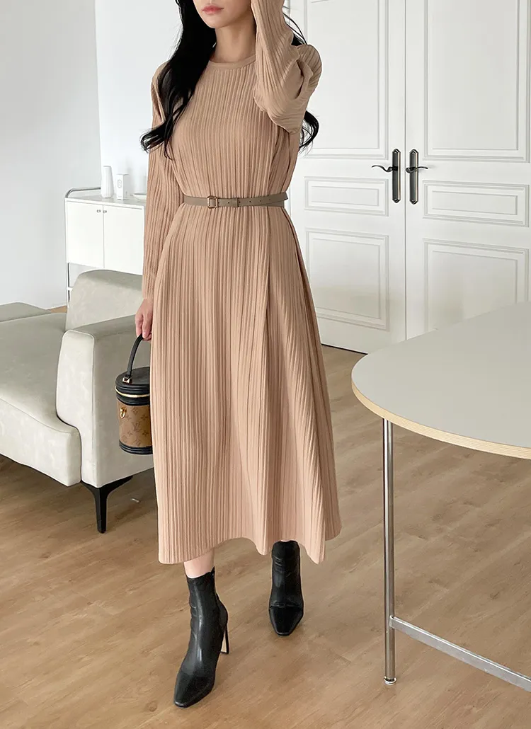 プリーツリンクルラウンドワンピース | DHOLIC | 詳細画像1