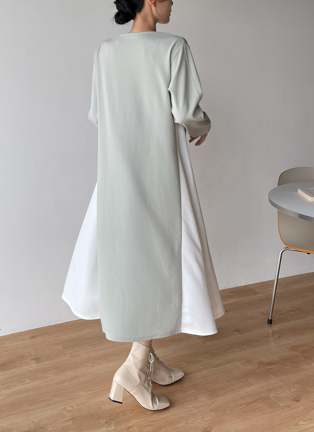 配色リンクルラウンドワンピース | DHOLIC | 詳細画像14