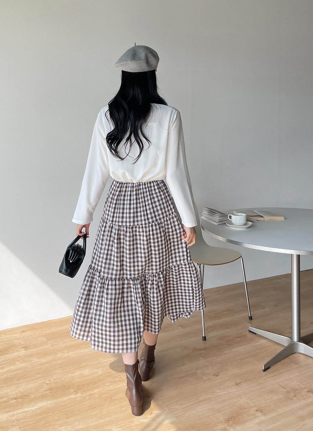 ギンガムチェックドッキングワンピース | DHOLIC | 詳細画像11
