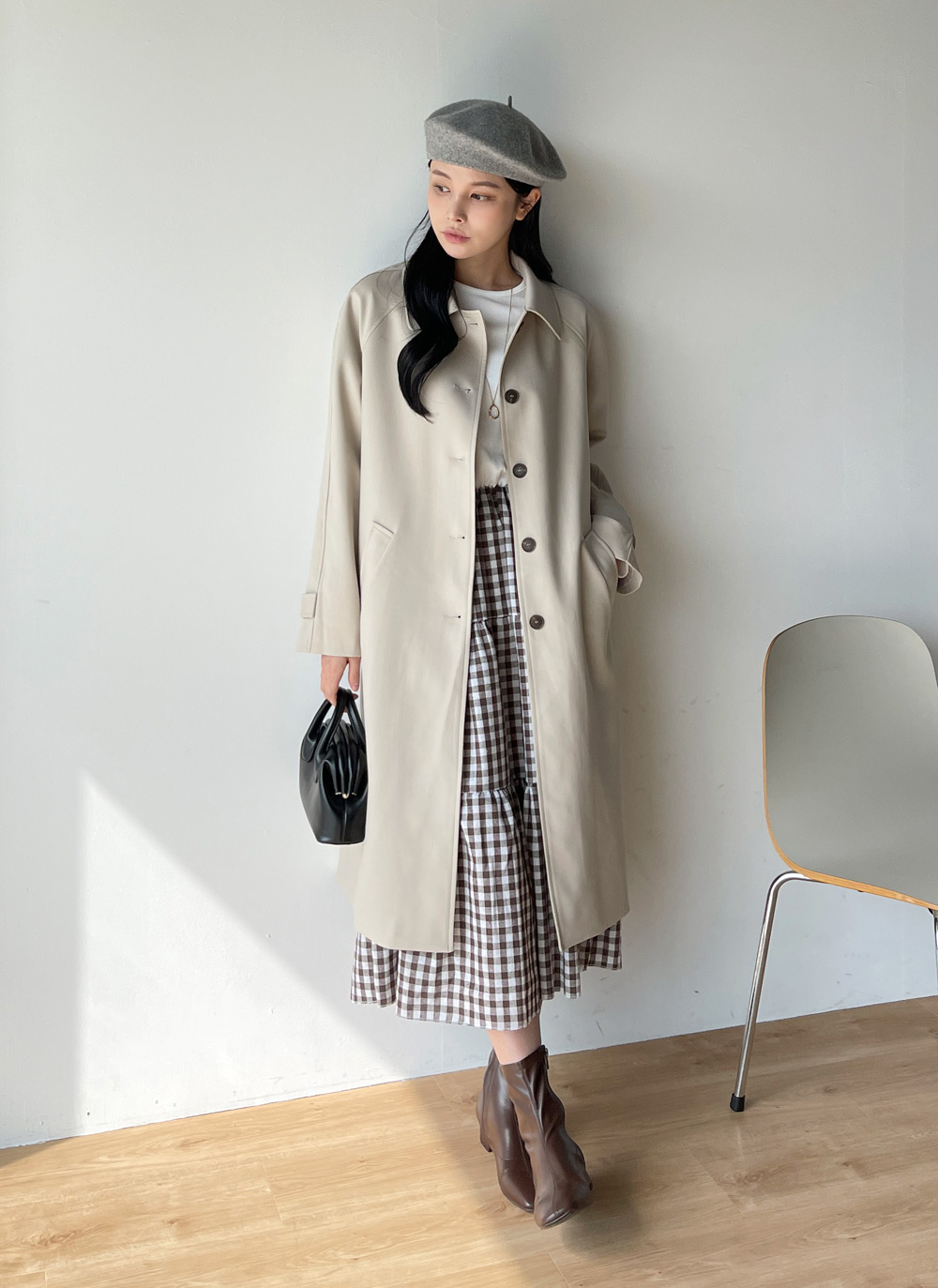 ギンガムチェックドッキングワンピース | DHOLIC | 詳細画像14