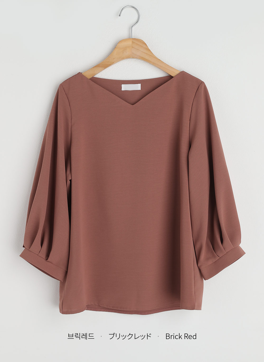 Vネックパフ7分袖ブラウス | DHOLIC | 詳細画像17