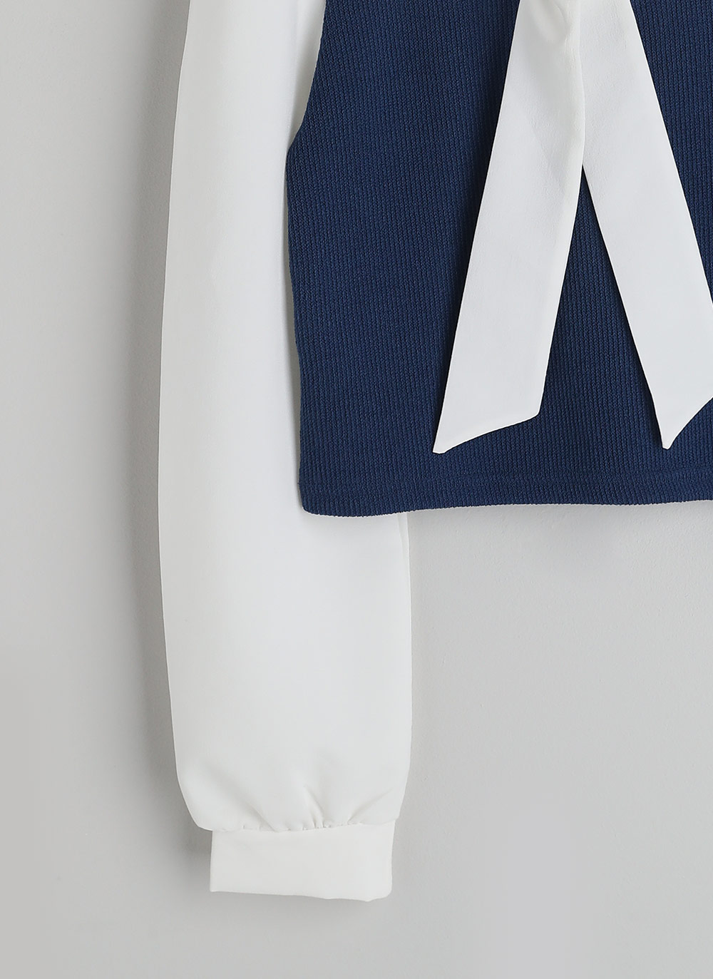 リボンリブ配色パフブラウス | DHOLIC | 詳細画像20