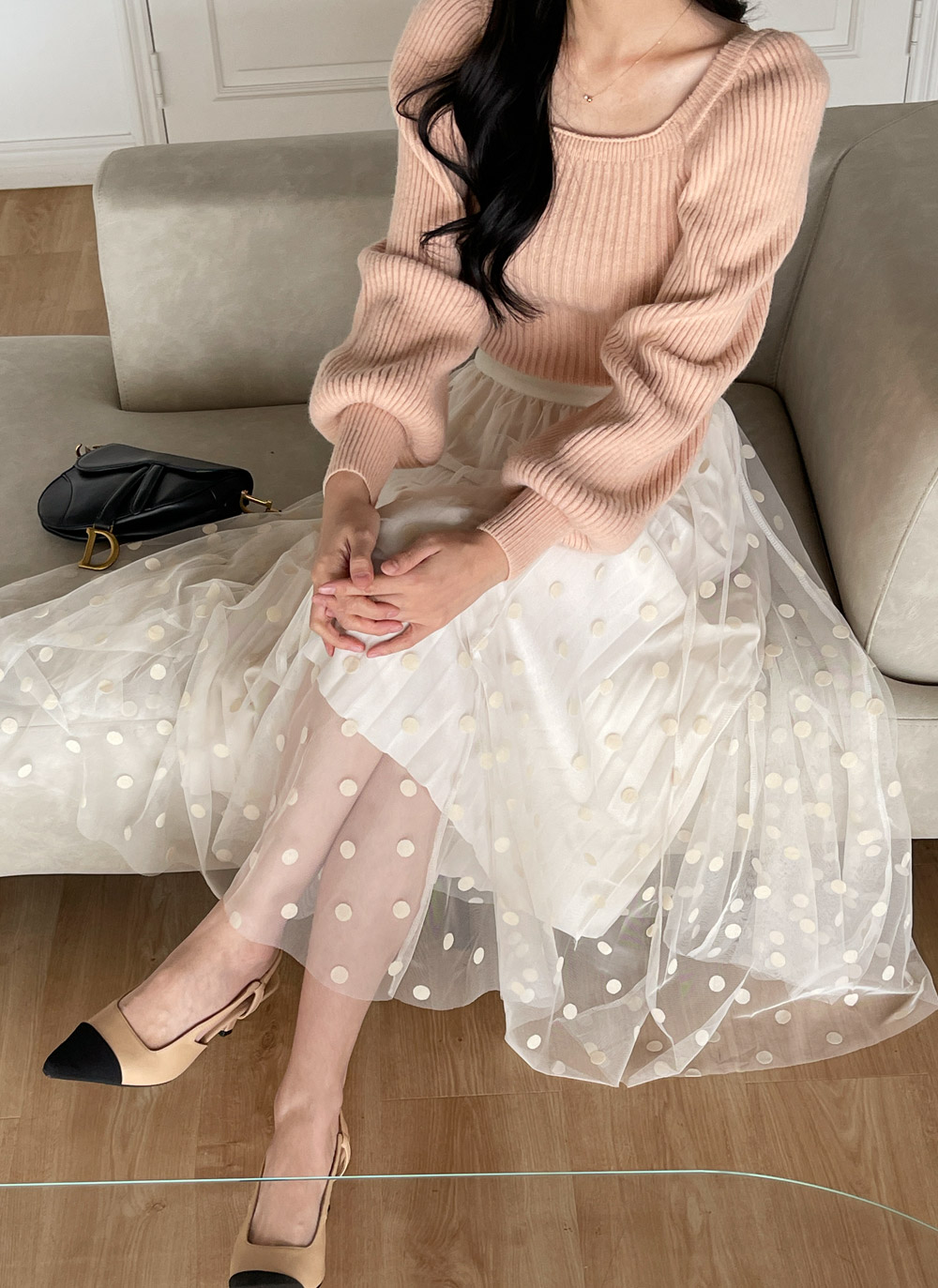 ウール混スクエアパフニット | DHOLIC | 詳細画像12