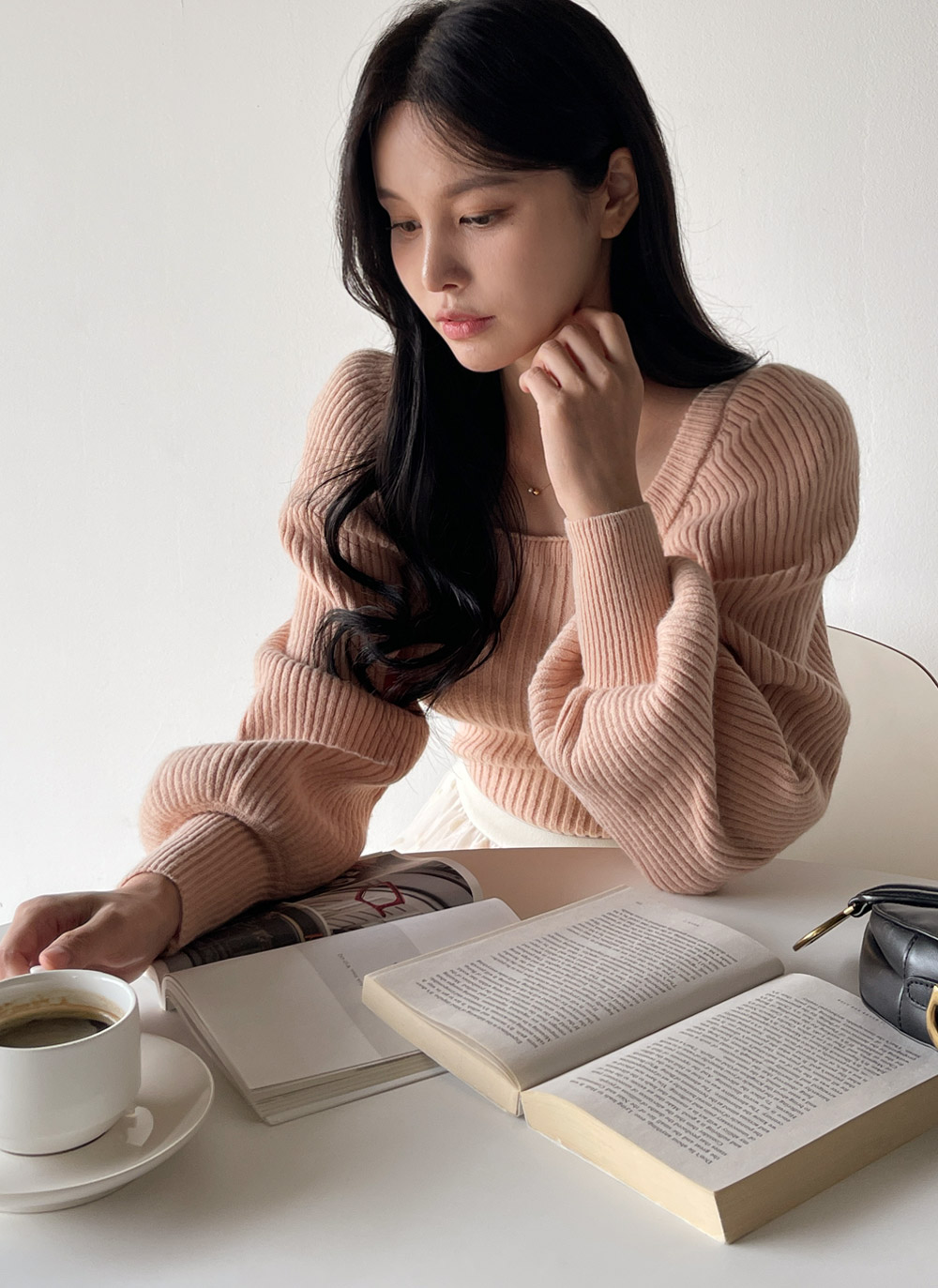 ウール混スクエアパフニット | DHOLIC | 詳細画像14