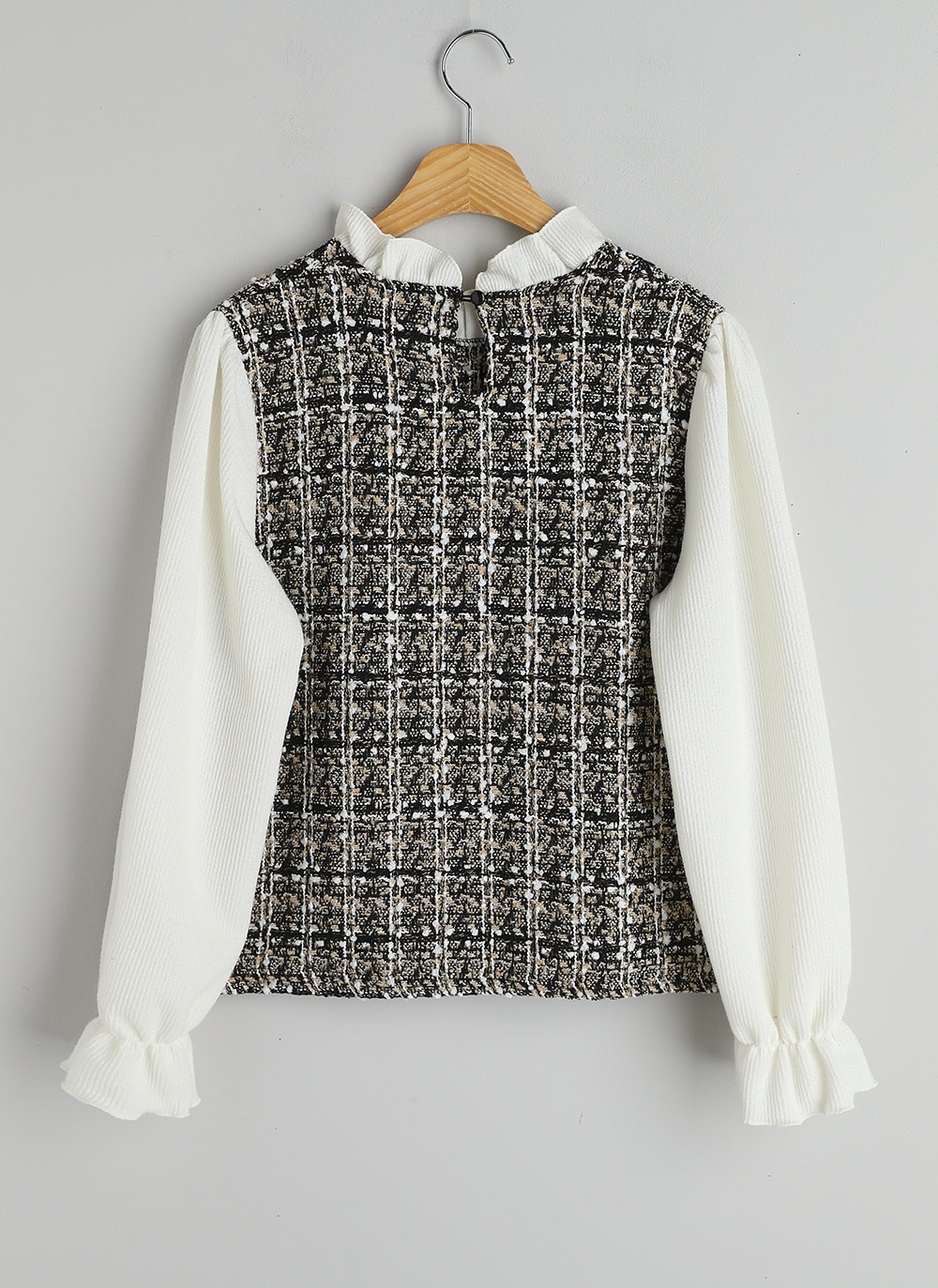 フリルツイードドッキングブラウス | DHOLIC | 詳細画像24