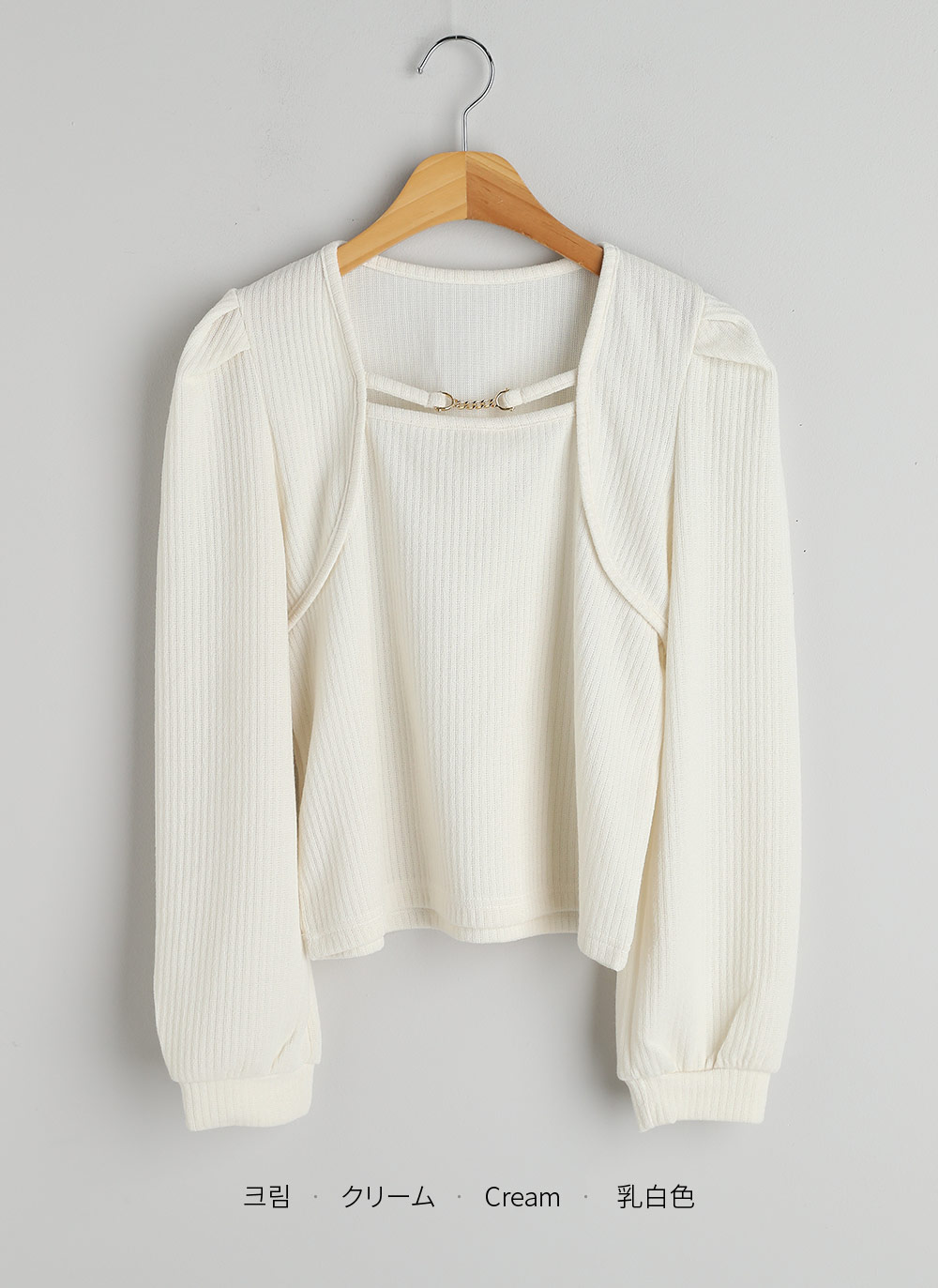 ビットストラップボレロレイヤード調Tシャツ | DHOLIC | 詳細画像12