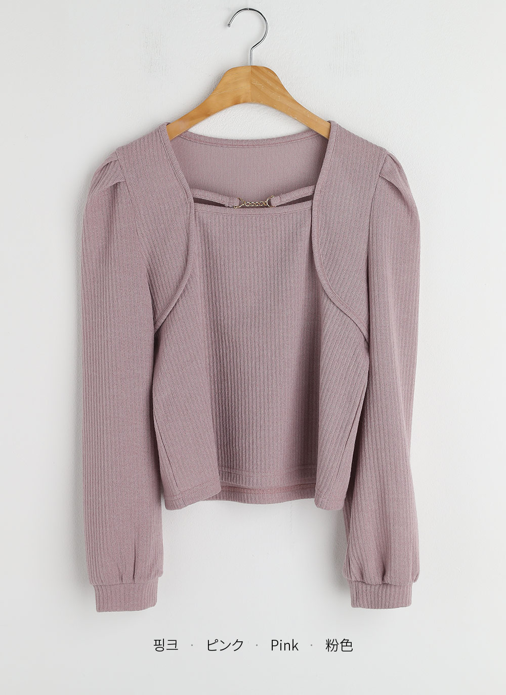 ビットストラップボレロレイヤード調Tシャツ | DHOLIC | 詳細画像14