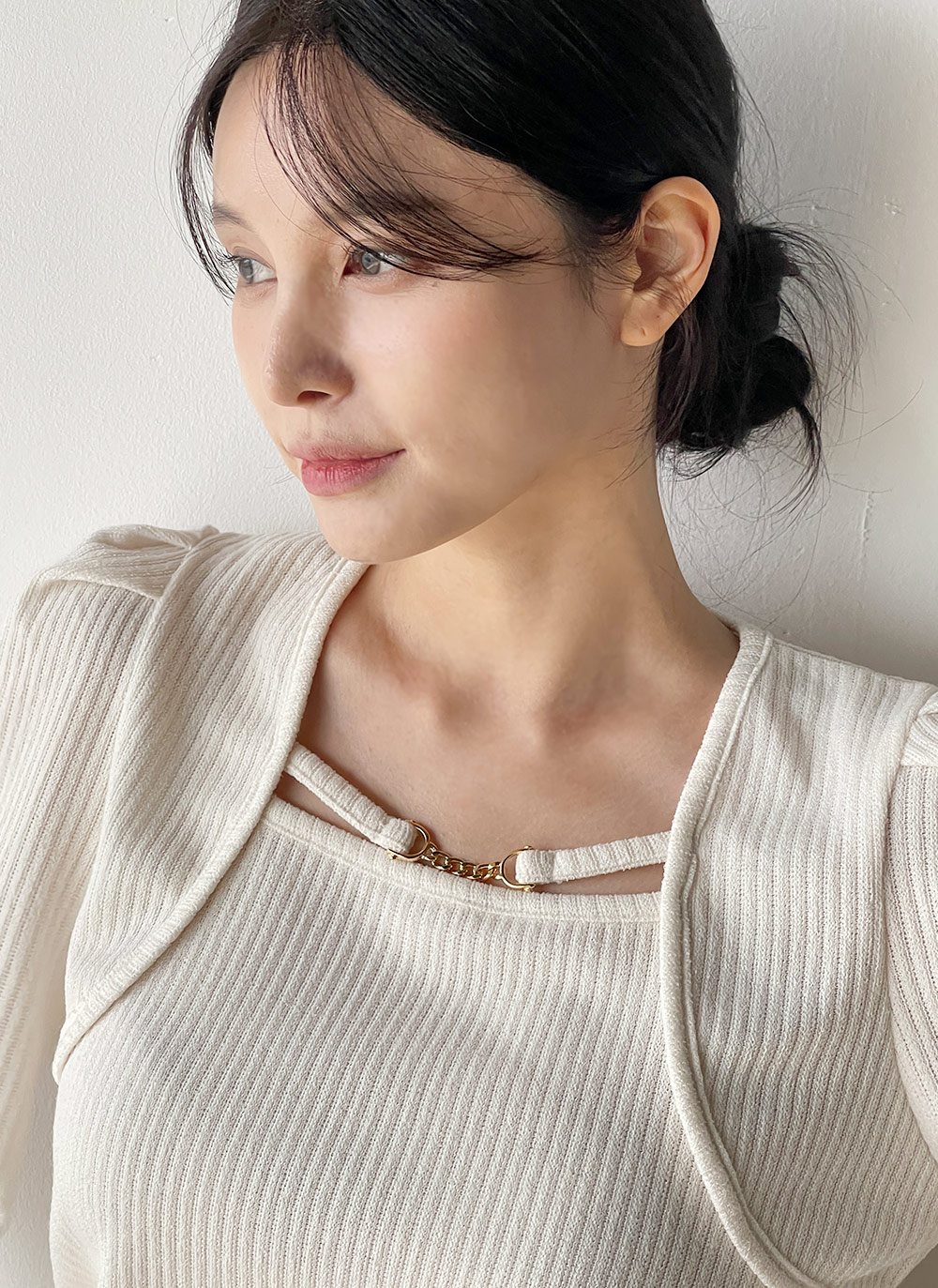 ビットストラップボレロレイヤード調Tシャツ | DHOLIC | 詳細画像4