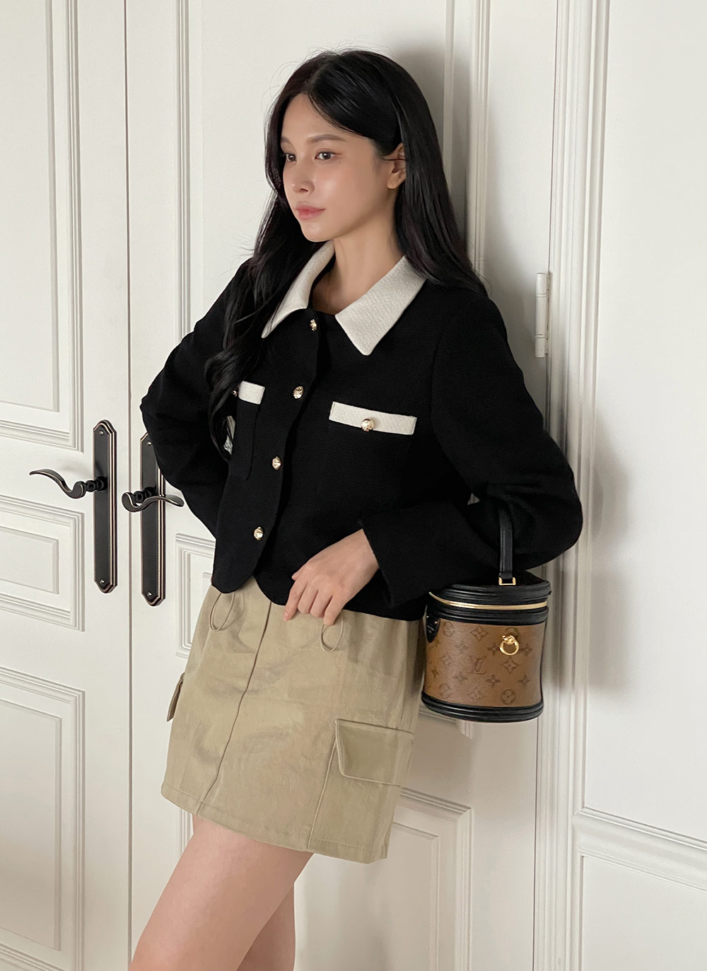 ジップスクエアクロップドTシャツ | DHOLIC | 詳細画像12