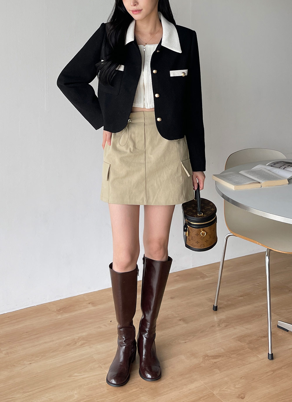 ジップスクエアクロップドTシャツ | DHOLIC | 詳細画像11