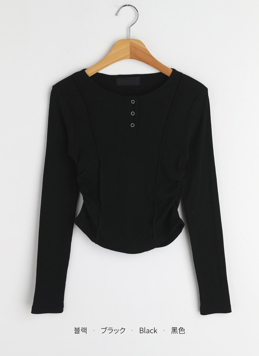 シャーリングヘンリーネックTシャツ | DHOLIC | 詳細画像22