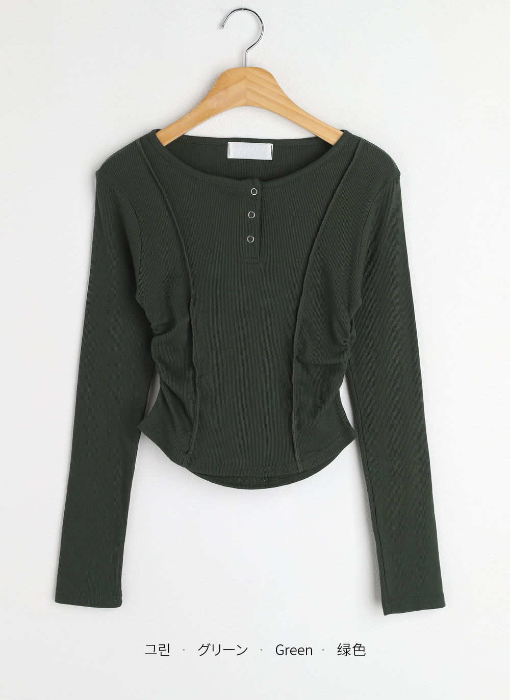 シャーリングヘンリーネックTシャツ | DHOLIC | 詳細画像23